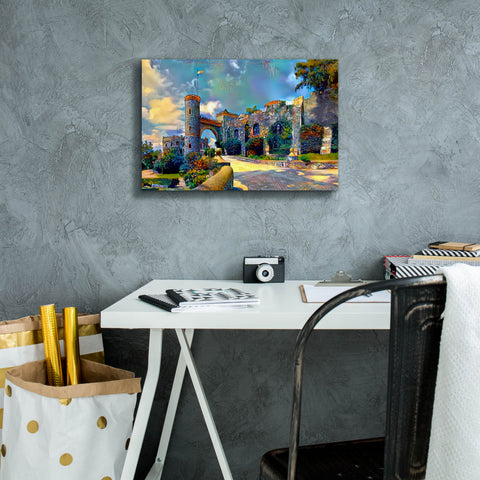 Image of 'Guanajuato Mexico Castillo de Santa Cecilia entrance' by Pedro Gavidia, Canvas Wall Art,18 x 12