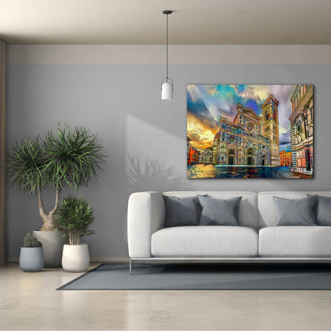 Image of 'Florence Italy Cathedral of Saint Mary of the Flower 2' by Pedro Gavidia, Canvas Wall Art,54 x 40