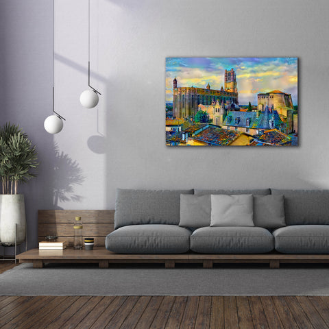 Image of 'Albi France Cathedral Basilica of Saint Cecilia' by Pedro Gavidia, Canvas Wall Art,60 x 40