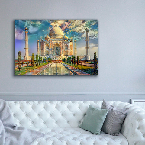 Image of 'Agra Uttar Pradesh India Taj Mahal' by Pedro Gavidia, Canvas Wall Art,60 x 40