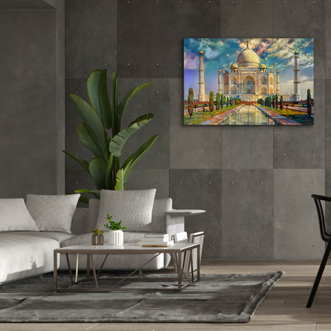 Image of 'Agra Uttar Pradesh India Taj Mahal' by Pedro Gavidia, Canvas Wall Art,60 x 40