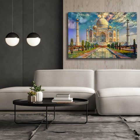 Image of 'Agra Uttar Pradesh India Taj Mahal' by Pedro Gavidia, Canvas Wall Art,60 x 40