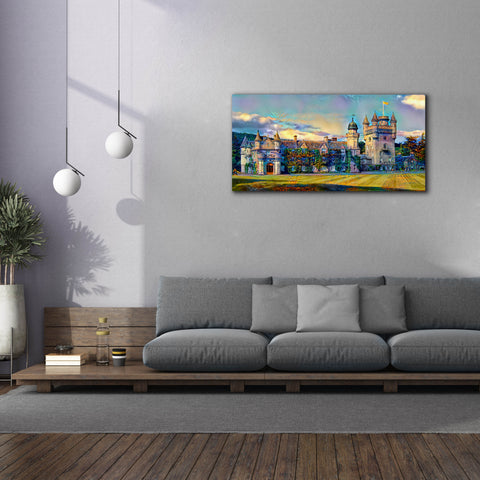 Image of 'Aberdeenshire Scotland Balmoral Castle' by Pedro Gavidia, Canvas Wall Art,60 x 30