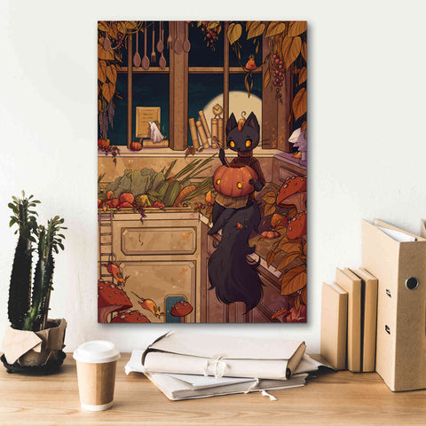 Image of 'Soup Cat' by Avery Multer, Canvas Wall Art,18 x 26
