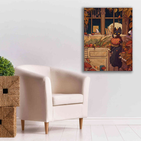 Image of 'Soup Cat' by Avery Multer, Canvas Wall Art,26 x 34