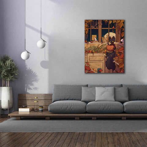 Image of 'Soup Cat' by Avery Multer, Canvas Wall Art,40 x 54