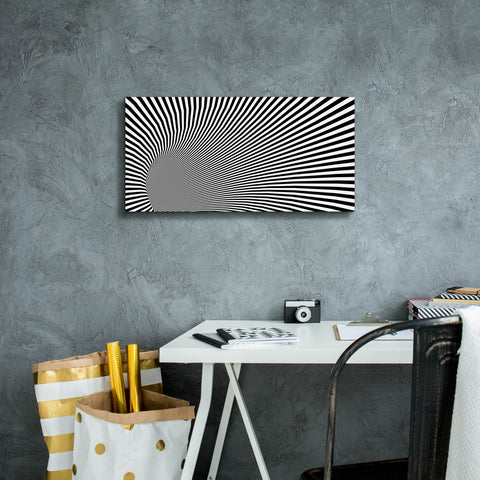 Image of 'Psychedelic Twisted Circle' by Epic Portfolio, Canvas Wall Art,24 x 12