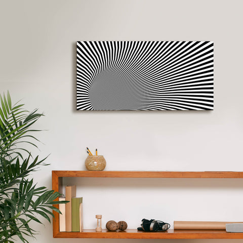 Image of 'Psychedelic Twisted Circle' by Epic Portfolio, Canvas Wall Art,24 x 12