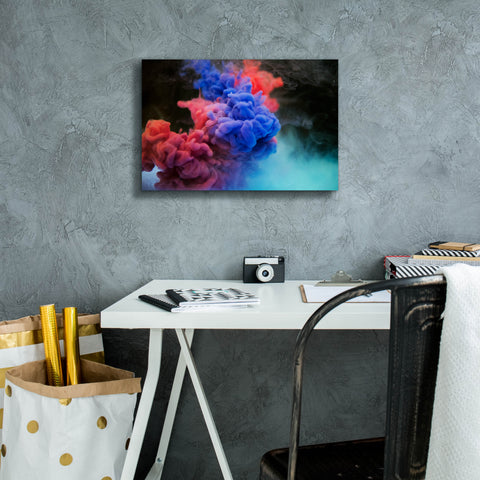 Image of 'Pink Smokey Haze' by Epic Portfolio, Canvas Wall Art,18 x 12