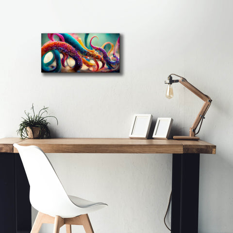 Image of 'Painterly Tentacles' by Epic Portfolio, Canvas Wall Art,24 x 12
