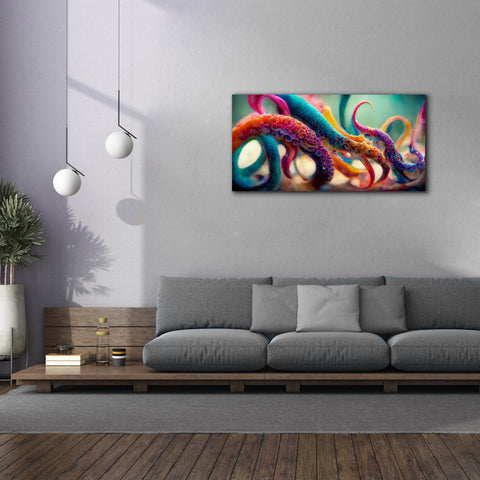 Image of 'Painterly Tentacles' by Epic Portfolio, Canvas Wall Art,60 x 30