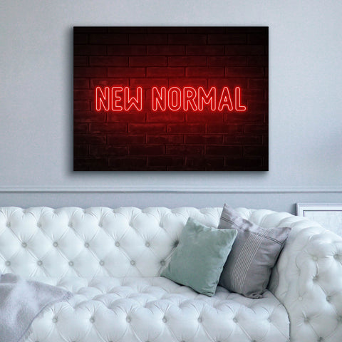 Image of 'New Normal In Neon Red' by Epic Portfolio, Canvas Wall Art,54 x 40