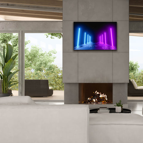 Image of 'Neon Runway' by Epic Portfolio, Canvas Wall Art,40 x 26