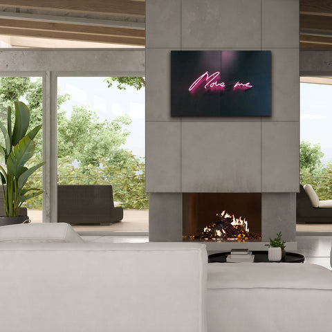 Image of 'Move Me In Neon Pink' by Epic Portfolio, Canvas Wall Art,40 x 26