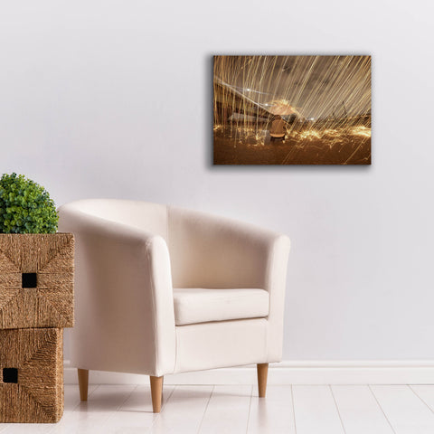 Image of 'Metallic Rain' by Epic Portfolio, Canvas Wall Art,26 x 18