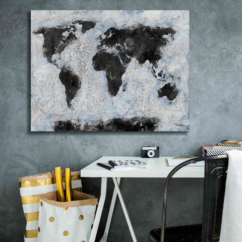 Image of 'Old World Map 2' by Britt Hallowell, Canvas Wall Art,34 x 26