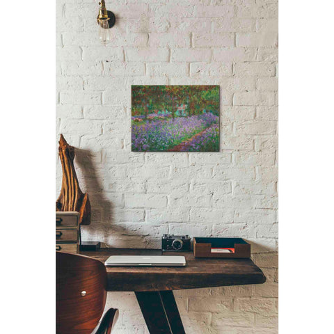 Image of 'The Artist's Garden at Giverny' by Claude Monet, Canvas Wall Art,16 x 12