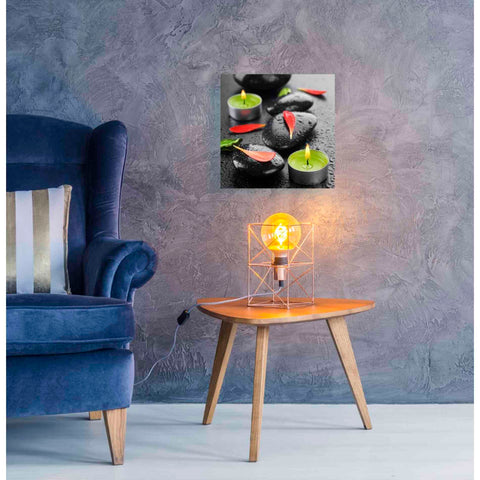 Image of 'Spa Rocks 4' Canvas Wall Art,18 x 18