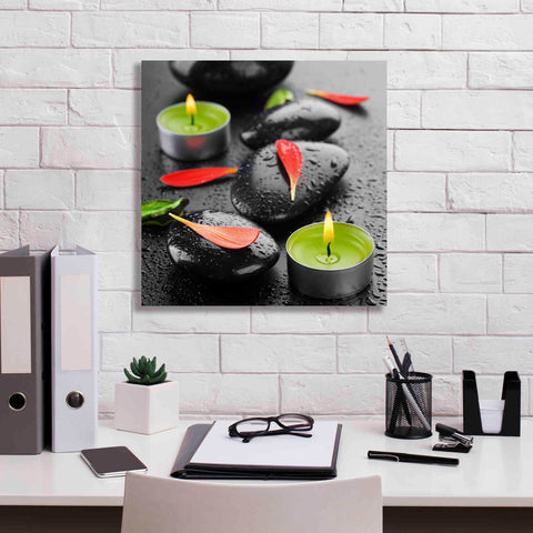 Image of 'Spa Rocks 4' Canvas Wall Art,18 x 18