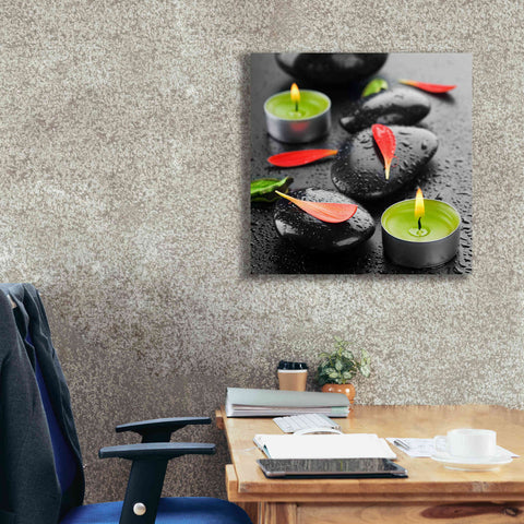 Image of 'Spa Rocks 4' Canvas Wall Art,26 x 26