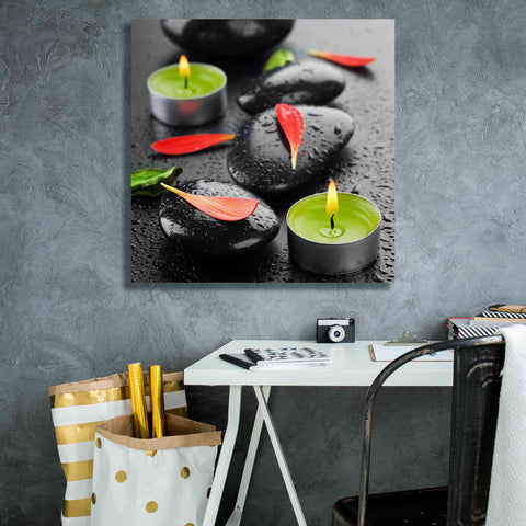Image of 'Spa Rocks 4' Canvas Wall Art,26 x 26