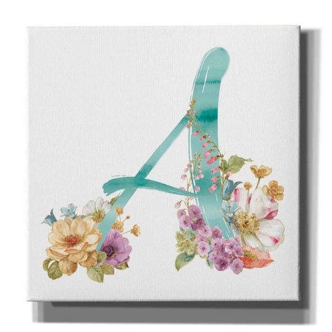 Image of 'Rainbow Seeds Monogram A' by Lisa Audit, Canvas Wall Art