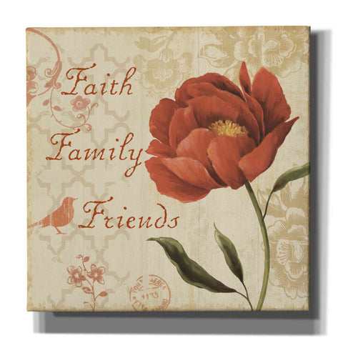 Image of 'Faith Family Friends' by Lisa Audit, Canvas Wall Art