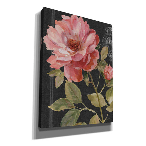 Image of 'Harmonious Rose Black' by Lisa Audit, Canvas Wall Art