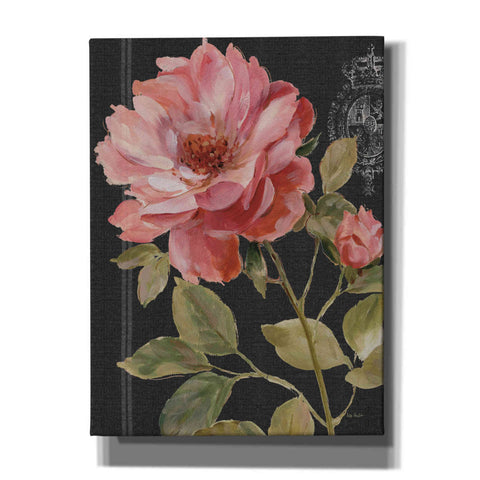 Image of 'Harmonious Rose Black' by Lisa Audit, Canvas Wall Art