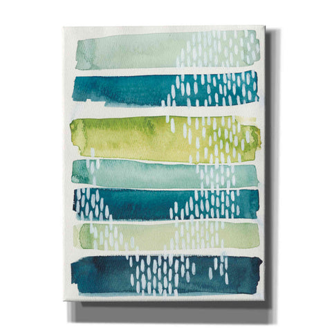 Image of 'Aqua Streak I' by Grace Popp, Canvas Wall Glass