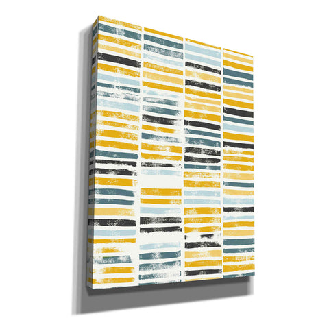 Image of 'Saffron Block Print II' by Grace Popp, Canvas Wall Glass