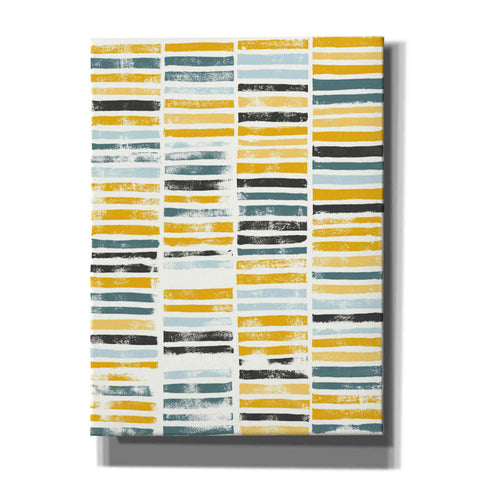 Image of 'Saffron Block Print II' by Grace Popp, Canvas Wall Glass