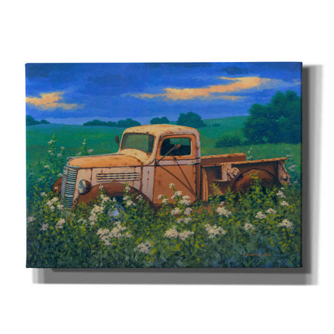 Image of 'Truck In the Meadow Adobe' by Richard Courtney, Canvas Wall Art