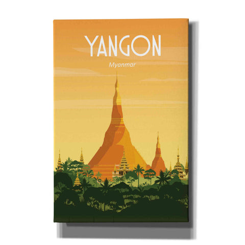 Image of 'Yangon Myanmar' by Arctic Frame Studio, Canvas Wall Art