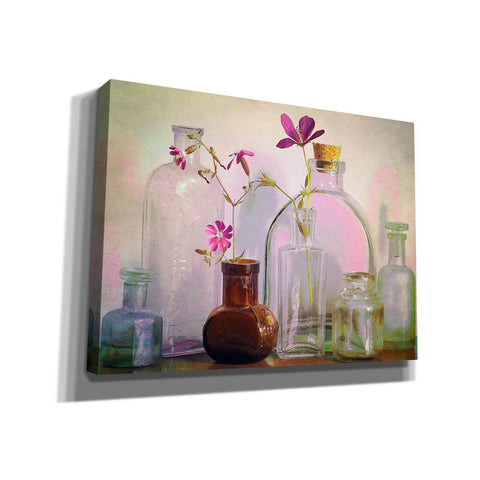 Image of "Bottles On The Bureau" by Hal Halli, Canvas Wall Art