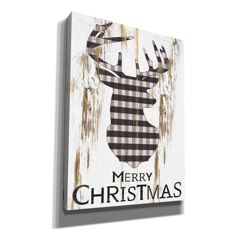 Image of 'Merry Christmas Deer' by Cindy Jacobs, Canvas Wall Art