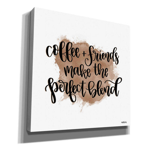 Image of 'Coffee + Friends' by Imperfect Dust, Canvas Wall Art
