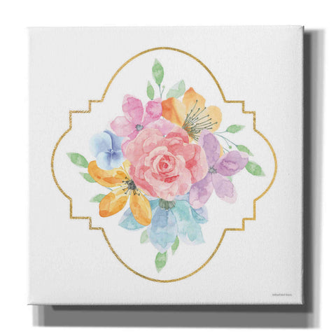 Image of 'Floral Center Rose' by Bluebird Barn, Canvas Wall Art