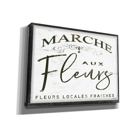 Image of 'Fleurs Sign I' by Cindy Jacobs, Canvas Wall Art