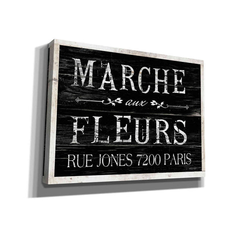 Image of 'Fleurs Sign II' by Cindy Jacobs, Canvas Wall Art