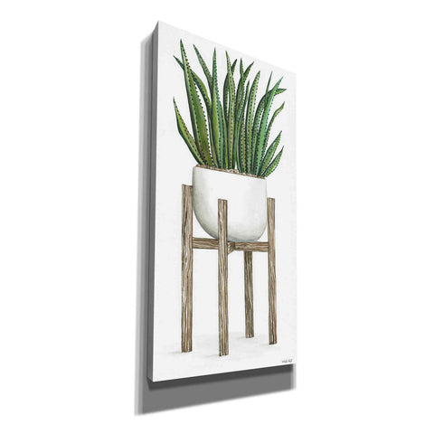 Image of 'White Pots on Stands II' by Cindy Jacobs, Canvas Wall Art
