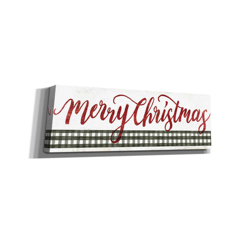 Image of 'Merry Christmas Gingham' by Cindy Jacobs, Canvas Wall Art