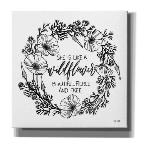 Image of 'She is Like a Wildflower' by House Fenway, Canvas Wall Art