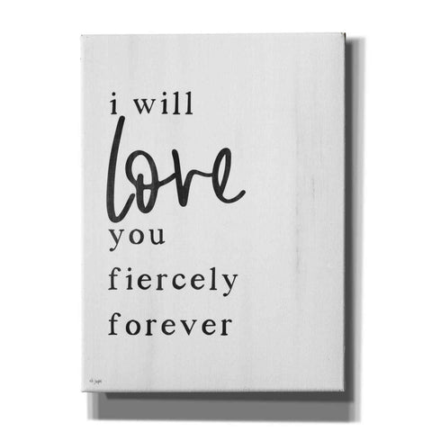 Image of 'Love You Fiercely Forever' by Jaxn Blvd, Canvas Wall Art