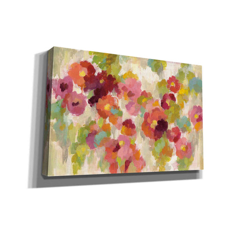 Image of "Coral and Emerald Garden I" by Silvia Vassileva, Canvas Wall Art,Size A Landscape