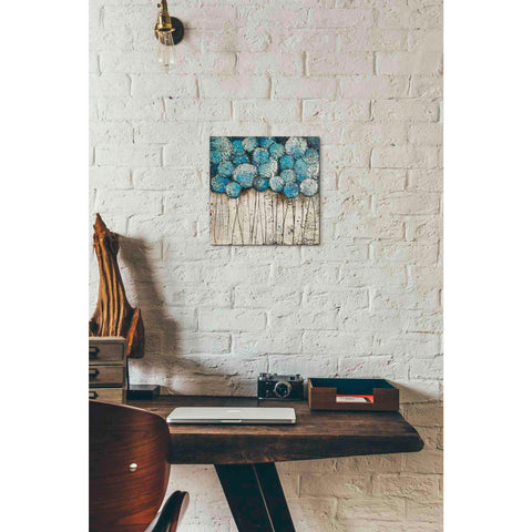 Image of 'Bubble Trees in Blue' by Britt Hallowell, Canvas Wall Art,12 x 12