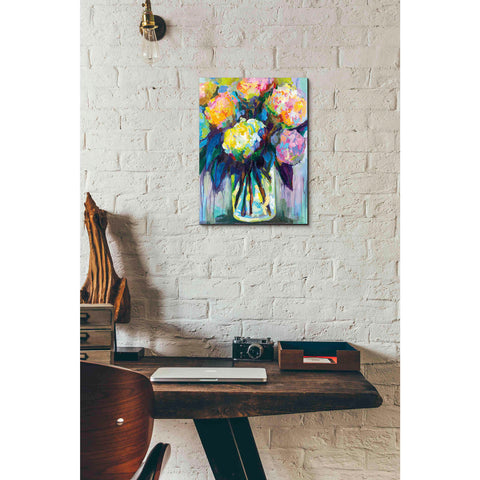 Image of "Full of Hydrangeas" by Jeanette Vertentes, Canvas Wall Art,12 x 16