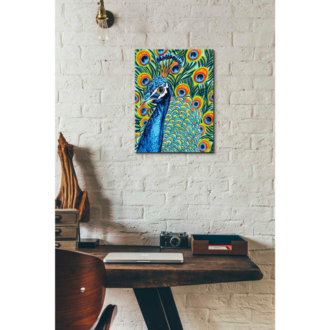 Image of 'Plumed Peacock I' by Carolee Vitaletti, Giclee Canvas Wall Art