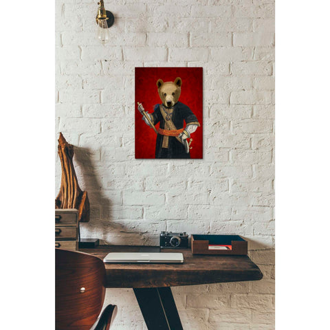 Image of 'Bear in Blue Robes' by Fab Funky, Giclee Canvas Wall Art