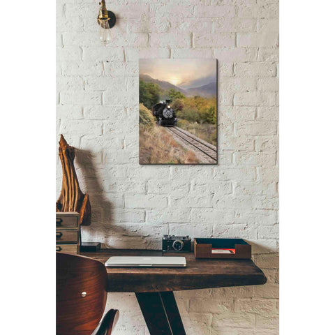 Image of 'Durango Train at Sunset' by Lori Deiter, Canvas Wall Art,12 x 16